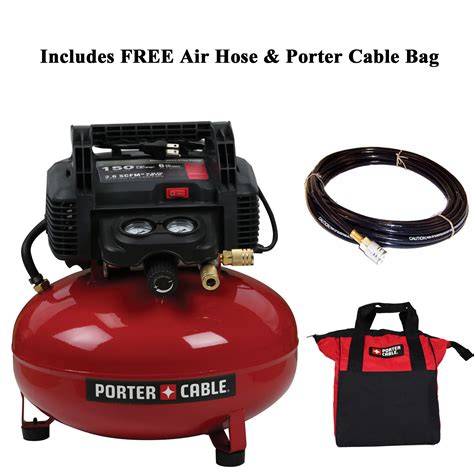 Porter Cable C2002 150 Psi 6 Gallon Oil Free Portable Pancake Air