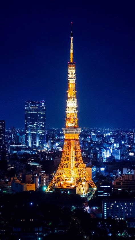 Tokyo Tower At Night Iphone 5s Wallpaper Download