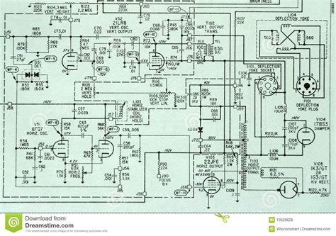 It includes thousands of templates and. Electronic Circuit Schematic Detail Diagram Stock Photo ...