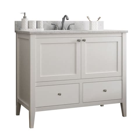 Take your bathroom to a whole new level by updating or replacing the vanity. CNC Cabinetry Vanguard 42" Single Bathroom Vanity Base ...