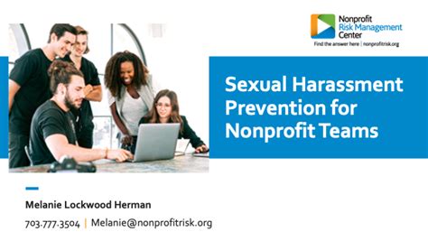 Sexual Harassment Prevention For Nonprofit Teams Nonprofit Risk