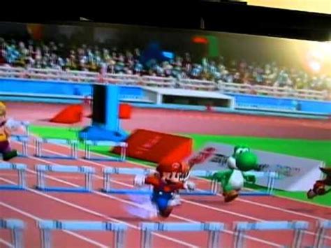 Mario Wins M Hurdles In Mario And Sonic At The Olympic Games Youtube