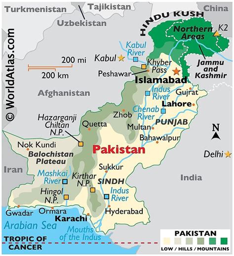Pakistan Maps Facts Pakistan Map Geography Map Physical Map