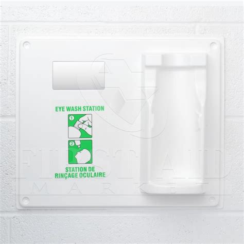 Boric acid eye wash, an antiseptic commonly used in commercial artificial tears and eyewash products, may be found in an emergency eye wash station. Eye Wash Station, Single Plaque Only - First Aid Market