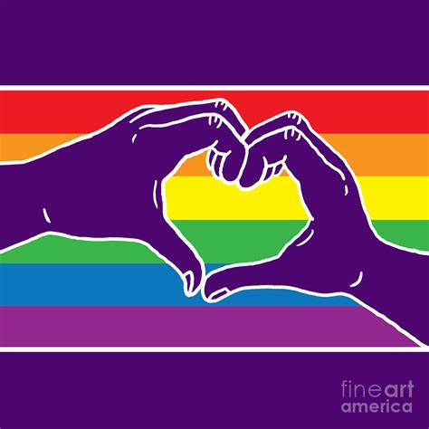 rainbow pride heart hands digital art by laura ostrowski pixels