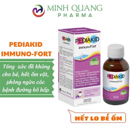 Pediakid Immuno Fort 125ml Siro Tăng Cường Sức đề Kháng Và Hệ Miễn