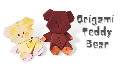 How To Make An Easy Origami Teddy Bear Step By Step Easy Origami