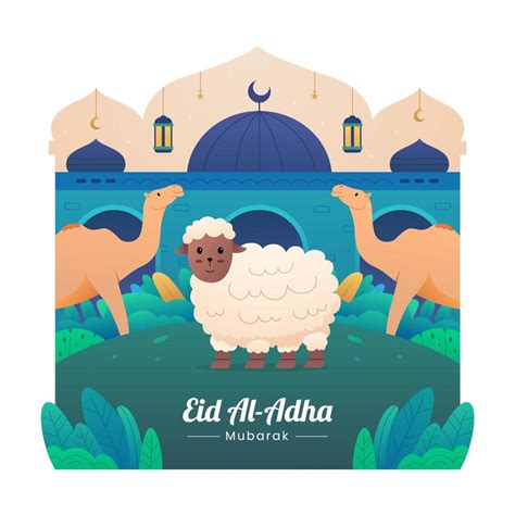 Eid Al Adha Mubarak Celebration 2257540 Vector Art At Vecteezy