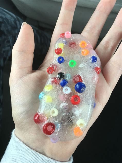Clear Slime With Beads Awesome Slime With Beads Slime Clear Slime