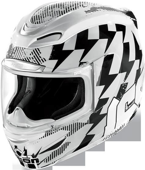 Icon Airmada Stack White Motorcycle Helmets Icon Motorcycle