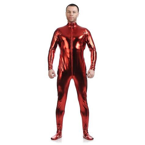 Shiny Zentai Suits Skin Suit Adults Spandex Latex Cosplay Costumes Sex Mens Womens Solid