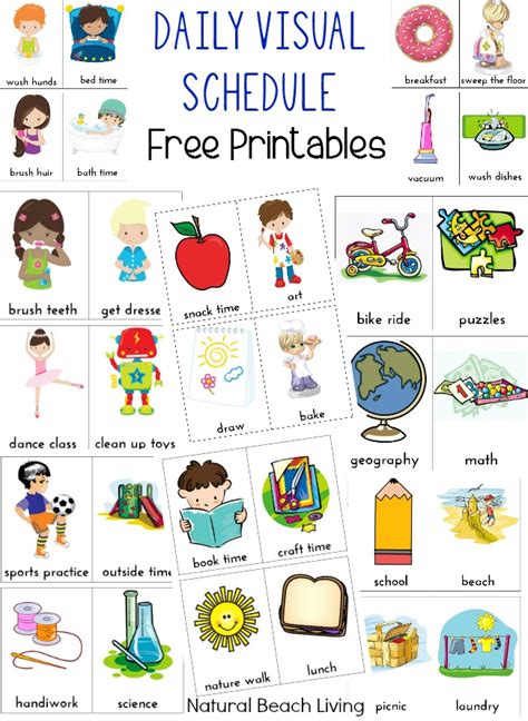 Free Printable Visual Schedule For Autism
