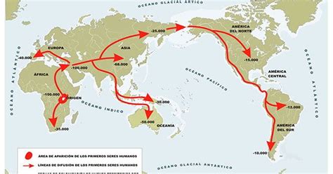 Mapa De Las Rutas Migratorias