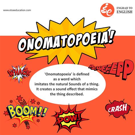 The Word Onomatopoeia Comes Etoe Education Pvt Ltd Facebook