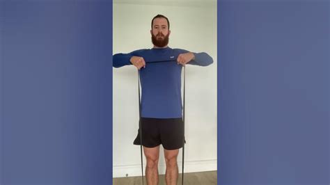 Upright Row With Resistance Band Youtube
