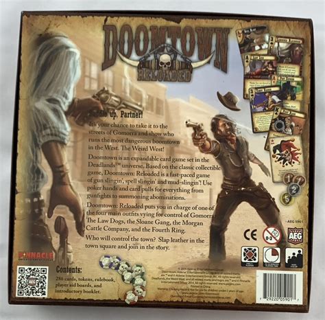 Doomtown Reloaded Board Game 2014 Alderac Entertainment Group N
