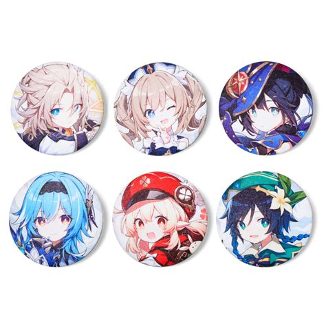 Buy Imakara Anime Genshin Pins Set Brooch Button Alloy Jewelry Kawaii