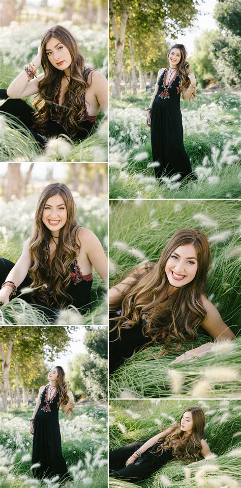 Beautiful California Beach And Sunset Senior Portraits