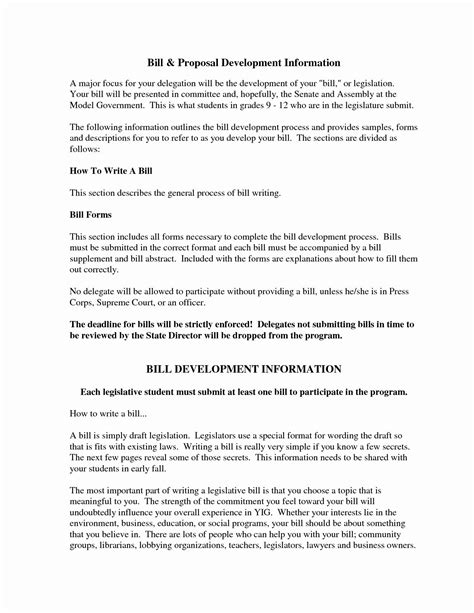 Bill Proposal Example Luxury Legislative Worksheet Sbar Format How A