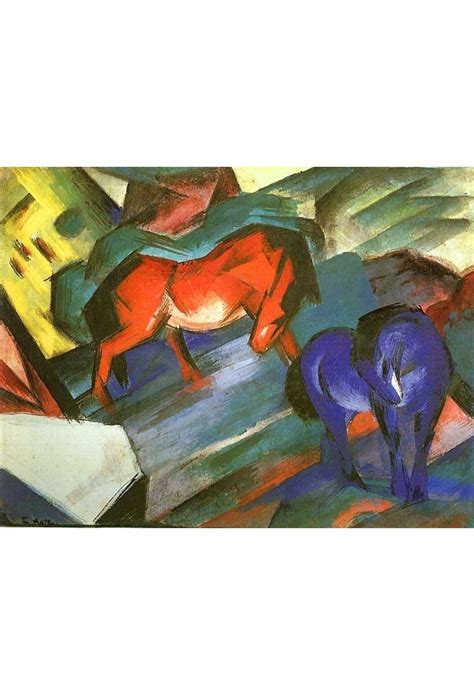 Red And Blue Horse By Franz Marc Oil Painting Art Gallery