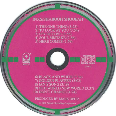 Inxs Shabooh Shoobah 1982 Avaxhome