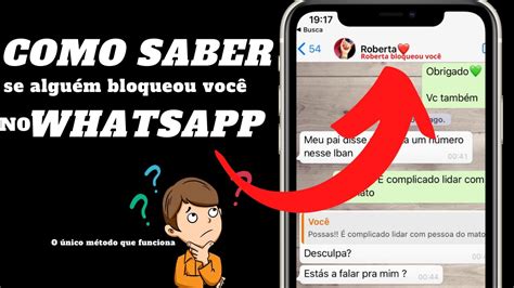 como saber se alguém te bloqueou no whatsapp YouTube