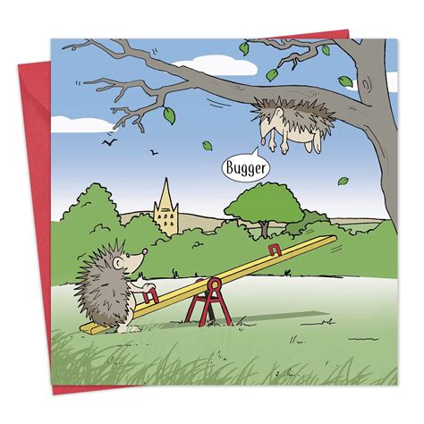Buy Twizler Funny Card With Hedgehogs Blank Card Happy Birthday