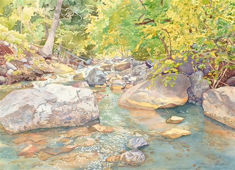 Soothing Creek By Annejbradhamart On Etsy Original Watercolor