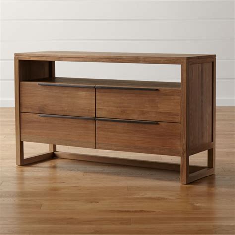 Shop for crate and barrel furniture at cb2. Linea II Four-Drawer Dresser | Crate and Barrel
