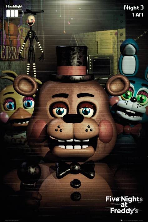 Five Nights At Freddys Characters Maxi Poster Freddy Toys Five