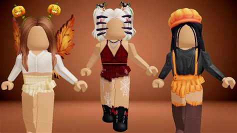 Aesthetic Fallhalloween Roblox Outfits Codes Youtube