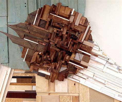 The art is made with wood scraps and discarded yard waste. Scrap Wood Wall Art : 5 Steps (with Pictures) - Instructables