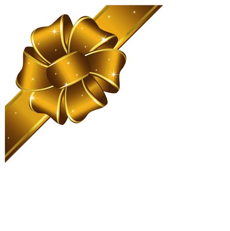 Gold Christmas Ribbon Clip Art Gold Ribbon Cliparts Png Download Free