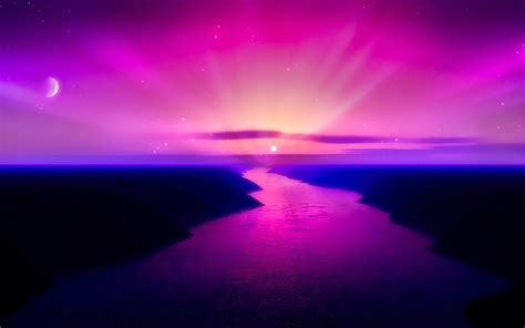 Purple World Hd Wallpaper 1080p