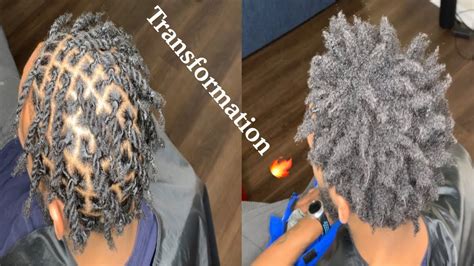New Growth Locs Re Twist No Clips Must See Transformation Youtube