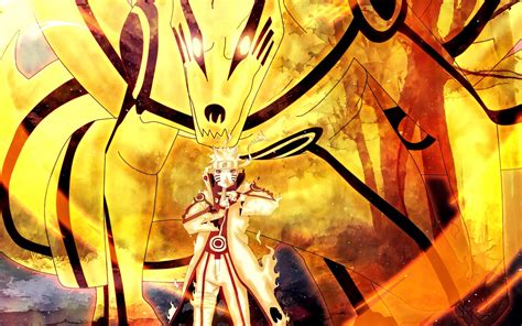 Wallpaper Illustration Anime Yellow Naruto Shippuuden