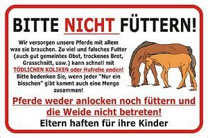 Vorlage verbotsschild kein hundeklo schilder hinweis bei. AdriLeo Schilder Pferde nicht füttern 15x20 bis 40x60cm ...