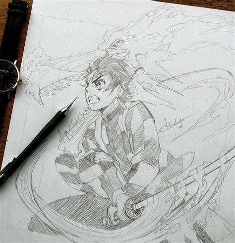 tanjiro kimetsu no yaiba naruto desenho desenhos de anime desenho images
