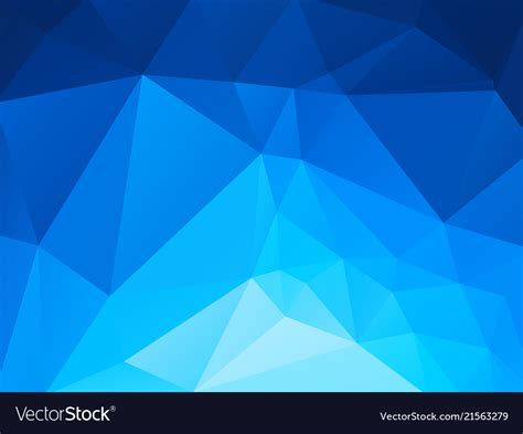 Abstract Blue Triangles Background Royalty Free Vector Image