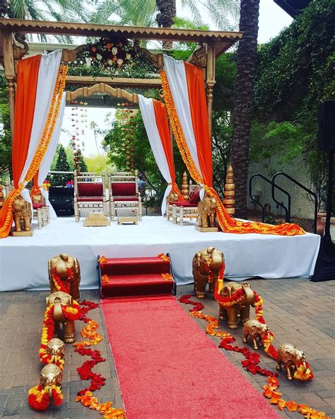 Cant Get Enough Of This Classic Mandap With The Traditional Yellow And