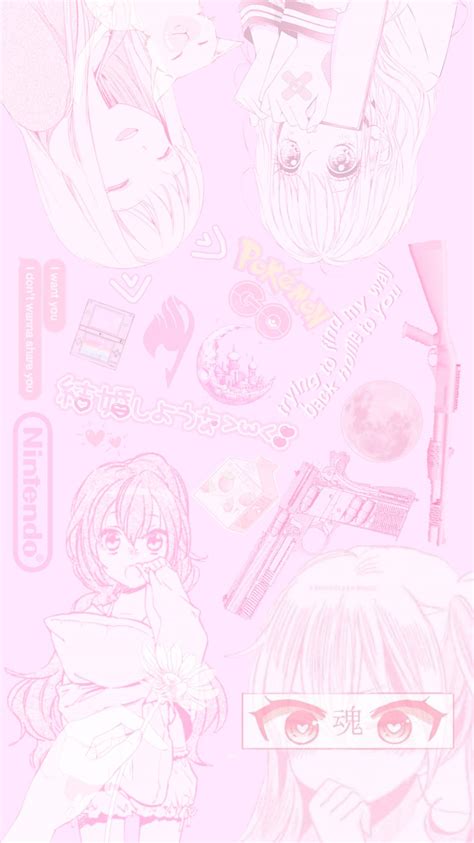 Anime Aesthetic Pink Wallpaper Posted By Ryan Walker