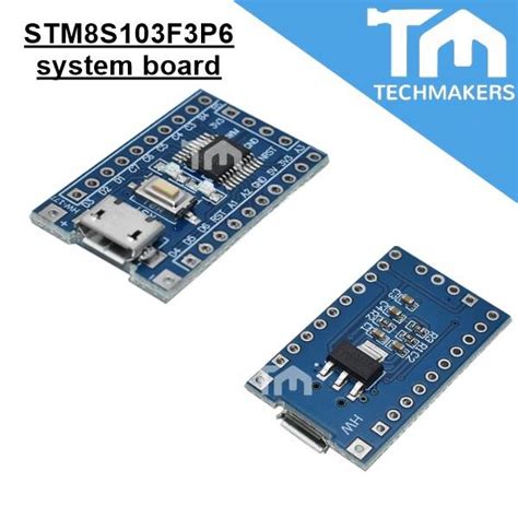 Stm8s103f3p6 8 Bit System Board Stm Stm8s Stm8 Development Board