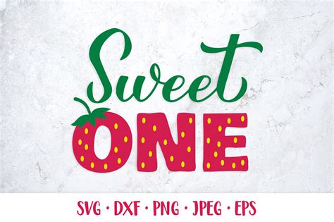 Sweet One Svg Strawberry 1st Birthday Graphic By Labelezoka
