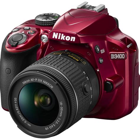 Nikon D3400 Dslr Camera With 18 55mm Lens Red 1572 Bandh Photo