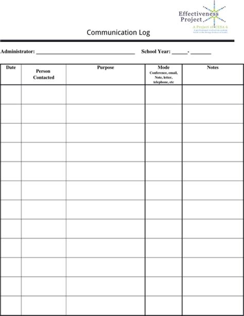 Download Communication Log Template For Free Formtemplate