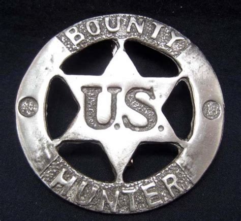 6427 Us Bounty Hunter Metal Collectible Badge Lot 945