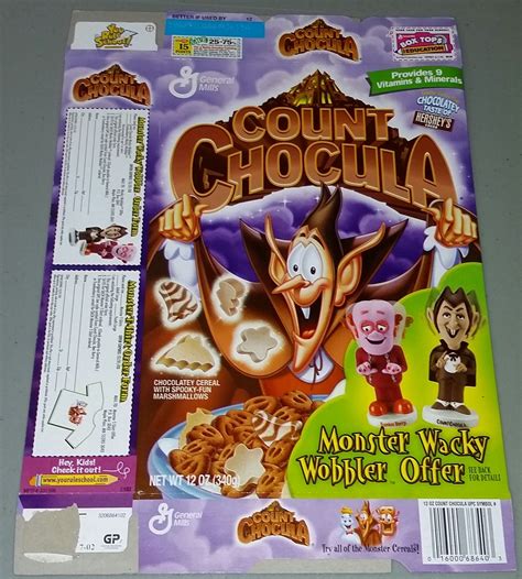 Vintage General Mills Count Chocula Monster Cereal Box Funko Etsy