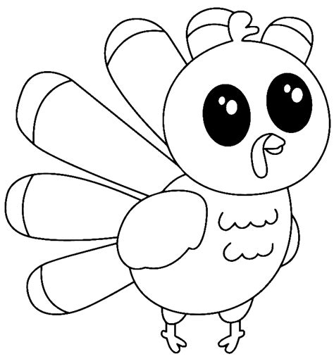 Baby Turkey Coloring Page Free Printable Coloring Pages