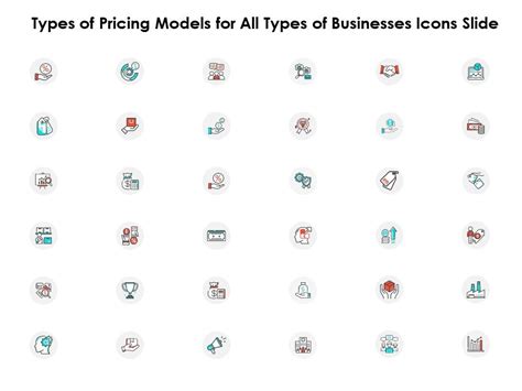 Types Of Pricing Models For All Types Of Businesses Icons Slide Ppt