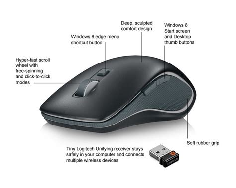 Wireless Mouse M560 For Windows 8 And Windows 7 Black